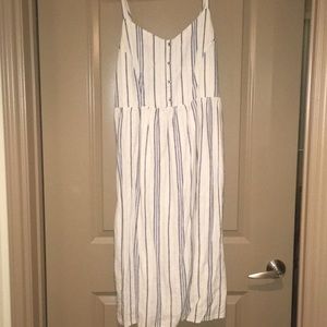 Smocked Top Stripe French Style Dress